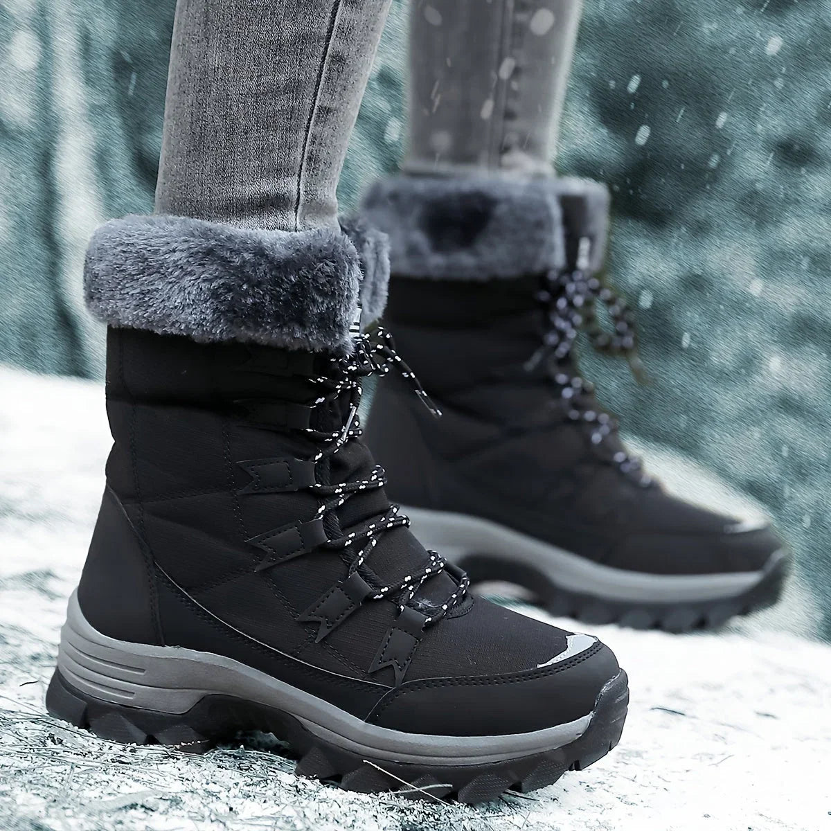 Women's Winter Boots | Cushioned Faux Fur – Snow, Outdoor