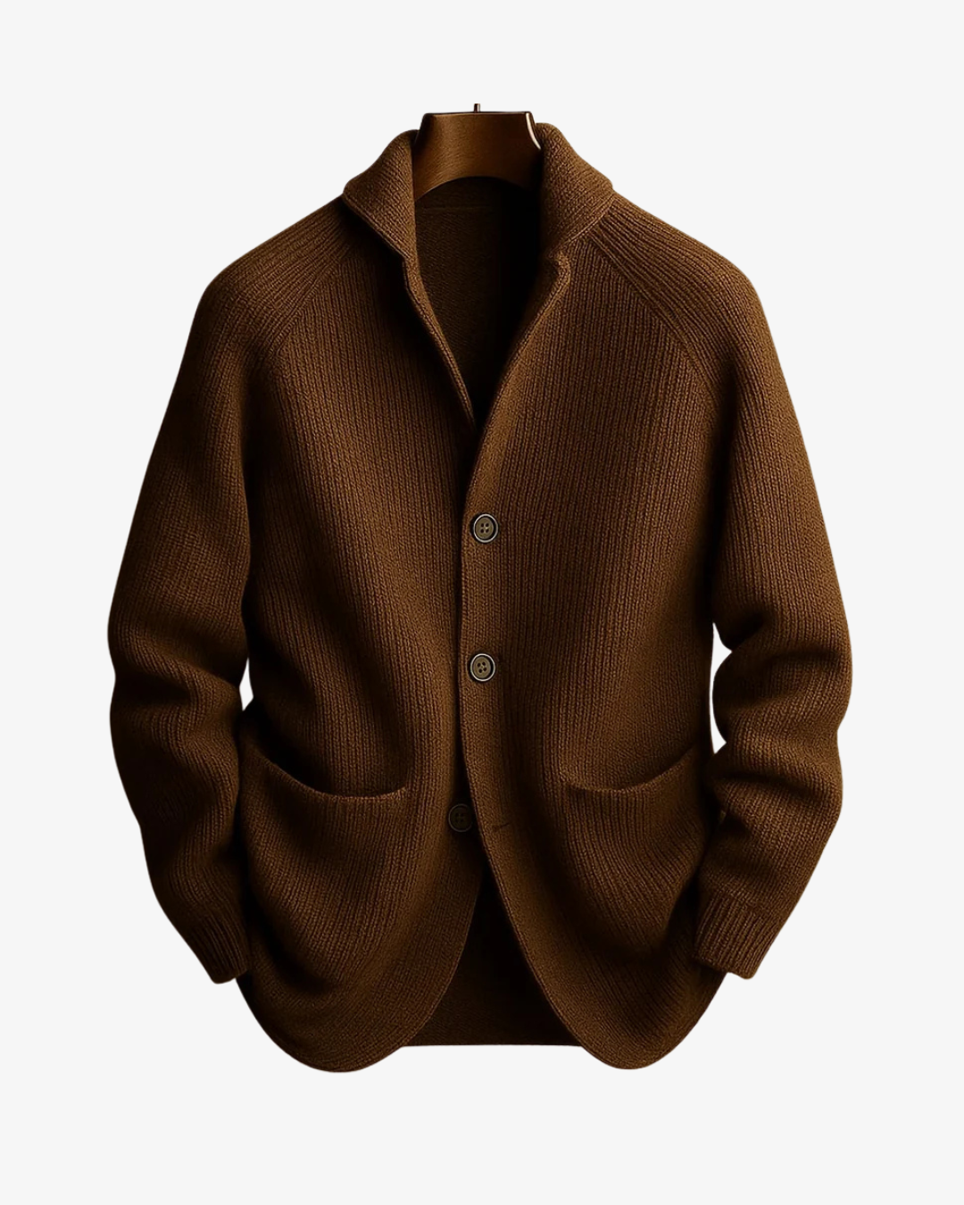 Tailored Knit Cardigan in Dark Grey – Casual Wear, Layering Essentials
