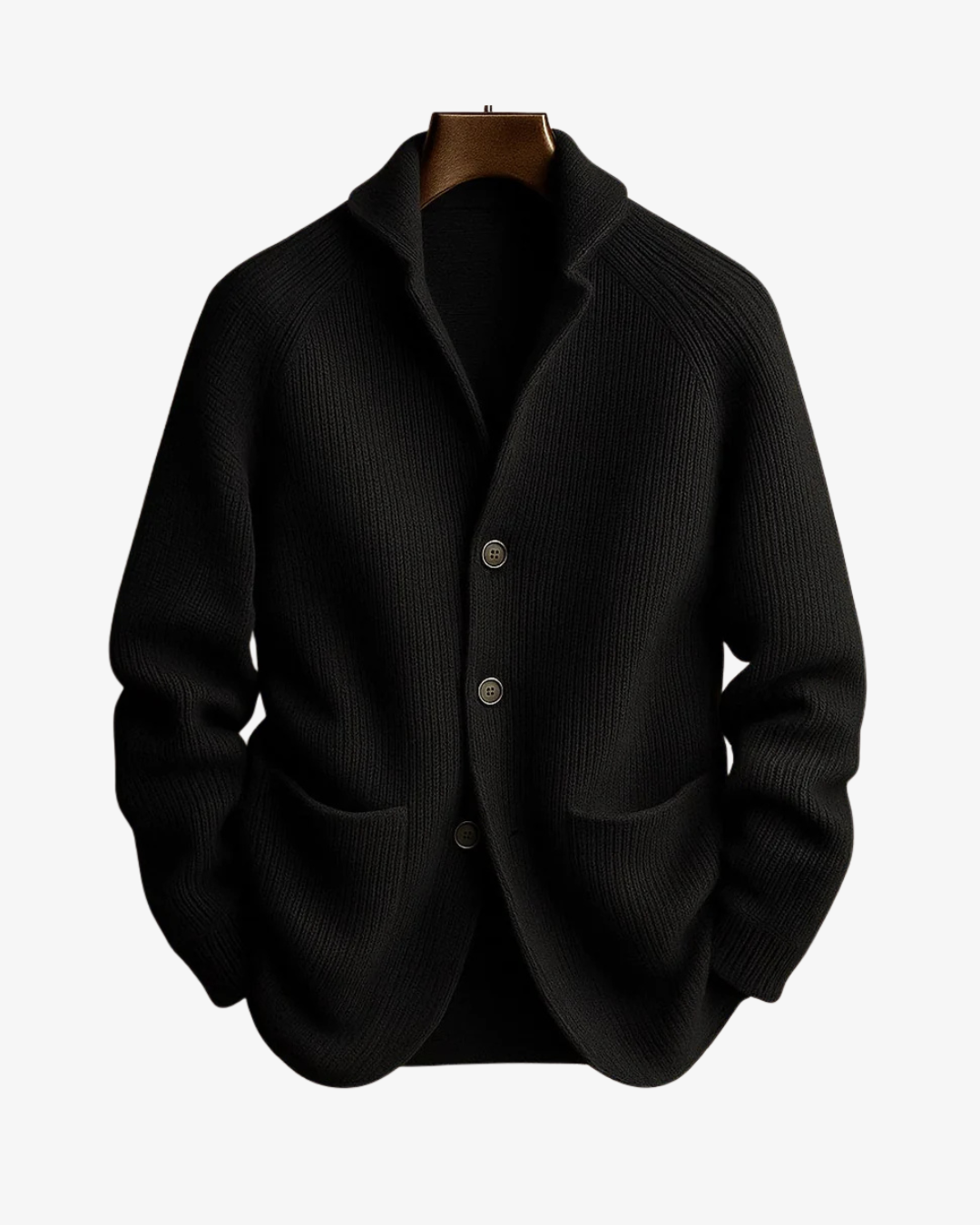Tailored Knit Cardigan in Dark Grey – Casual Wear, Layering Essentials