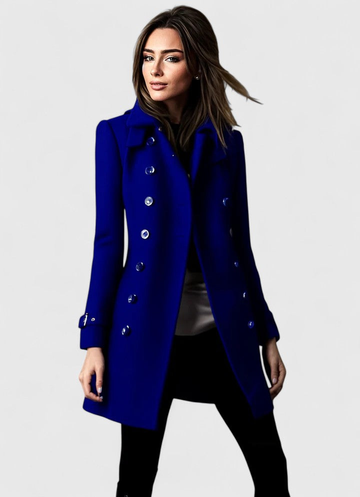 Elegant Coat with Button Detail – Smart Casual, Evening Wear