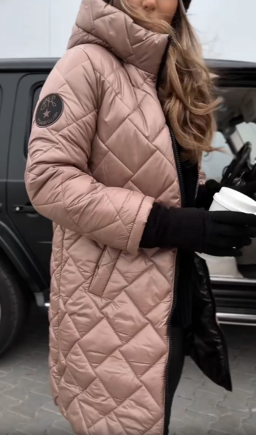 Quilted Puffer Jacket with Hood – Casual Wear, Outdoor Activities