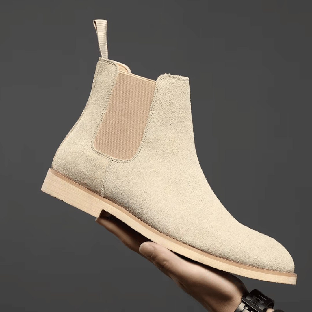 Men's Chelsea Boots with Elastic Gusset and Pull Tab – Casual, Office