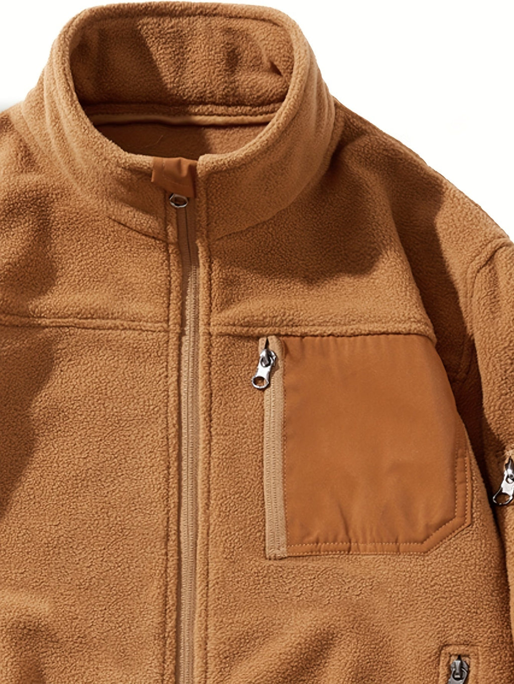 Rugged Full-Zip Outdoor Jacket – Cosy, Durable, Ideal for Camping, Hiking