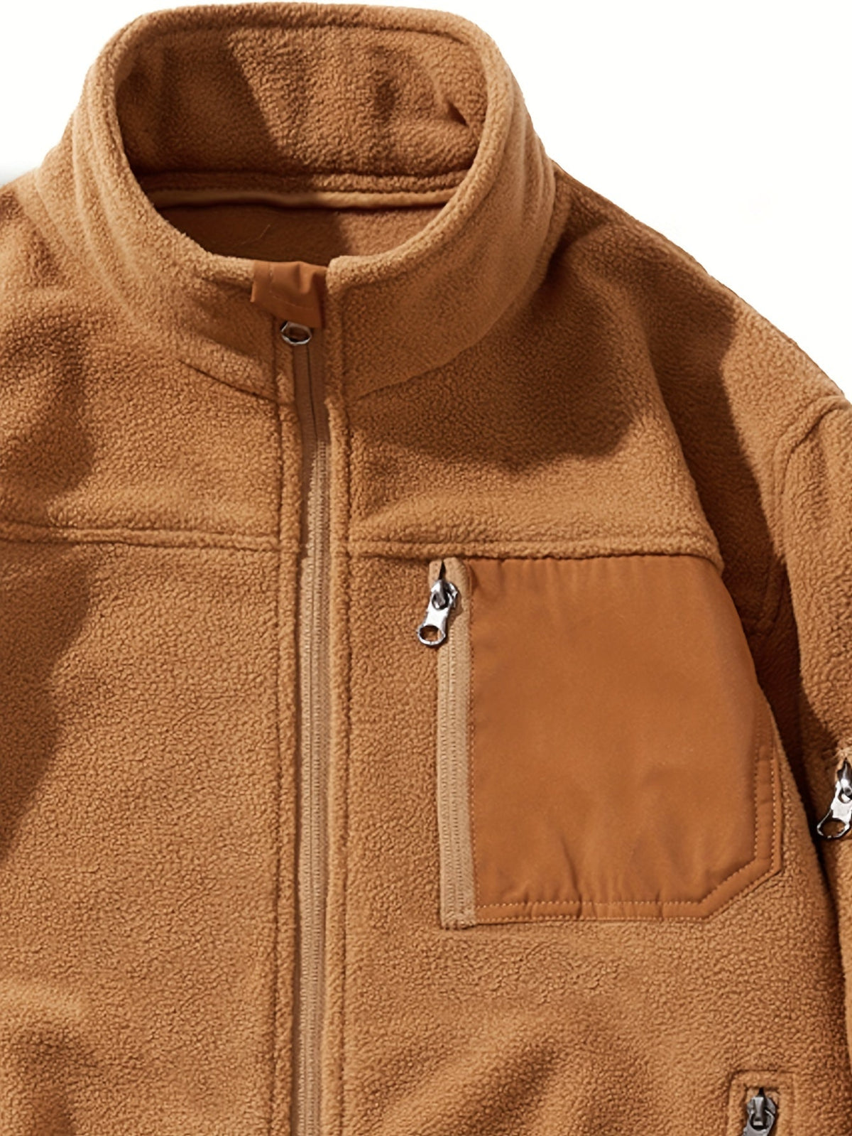 Rugged Full-Zip Outdoor Jacket – Cosy, Durable, Ideal for Camping, Hiking