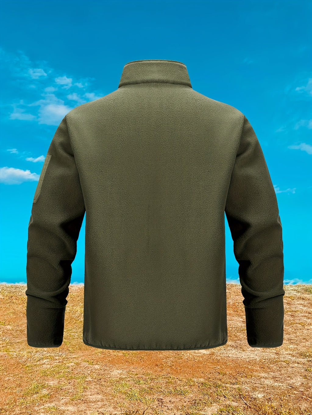 Rugged Full-Zip Outdoor Jacket – Cosy, Durable, Ideal for Camping, Hiking