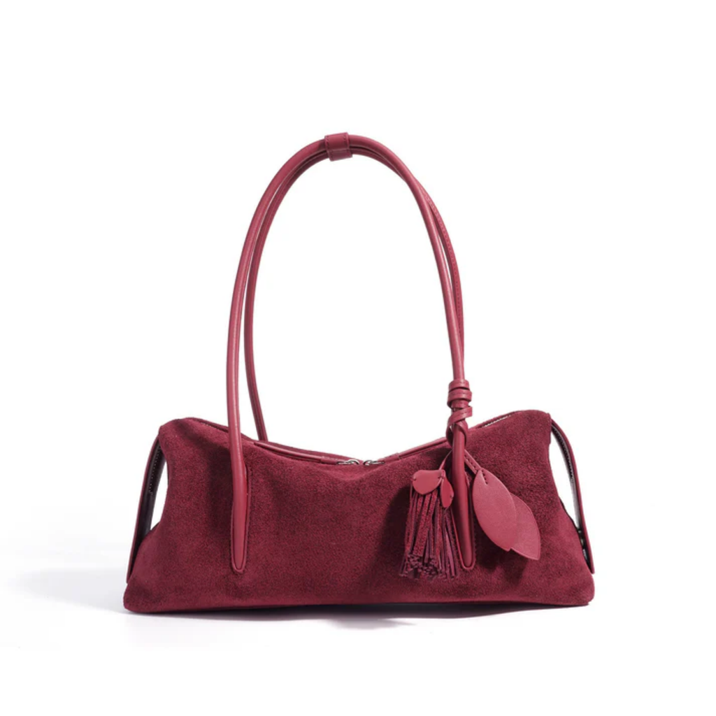 Leather Tassel Shoulder Bag – Everyday Handbag