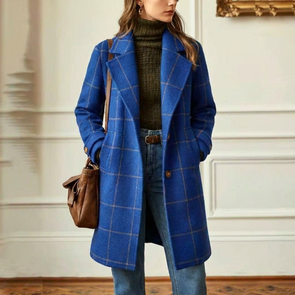 Wool Check Coat – Warm Layering, Stylish Everyday Wear