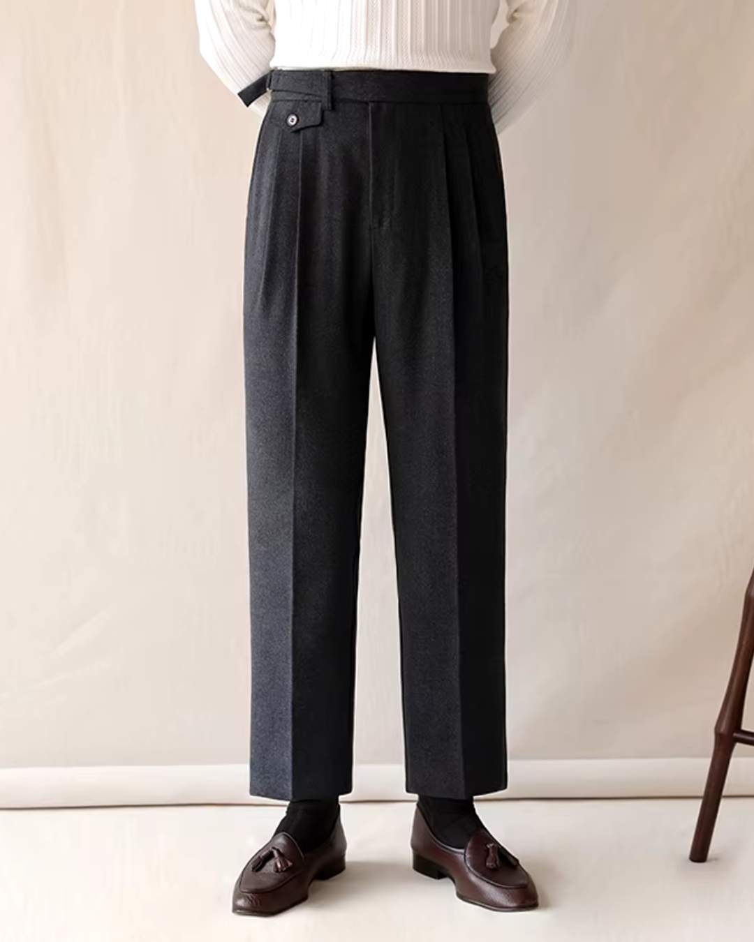 Chancellor Trousers in Grey – Smart Casual, Office Wear