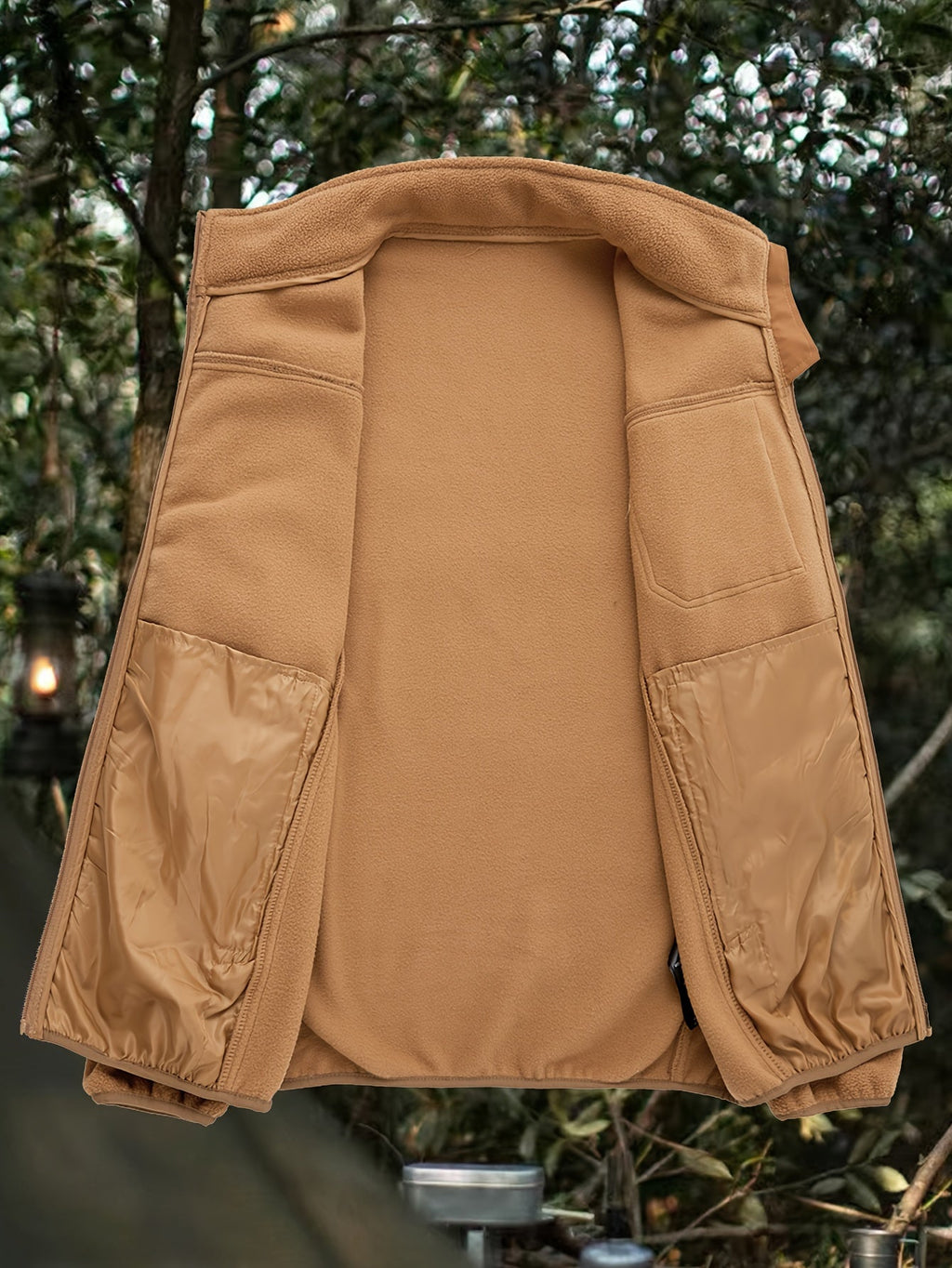 Rugged Full-Zip Outdoor Jacket – Cosy, Durable, Ideal for Camping, Hiking