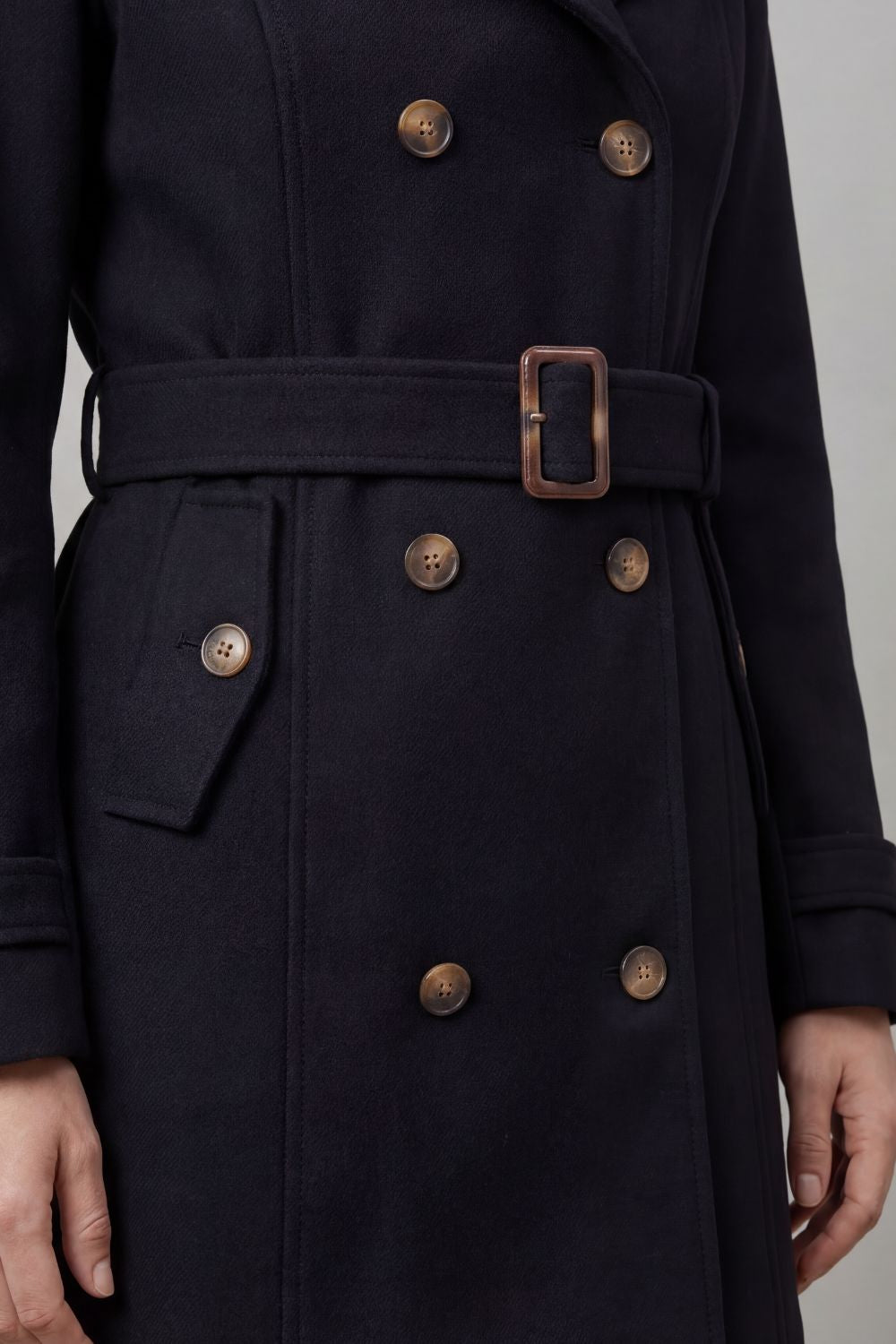 Women's Hooded Trench Coat, Custom Tailored Fit – Casual Wear, Outdoor Activities