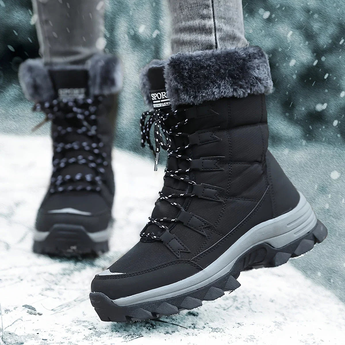 Women's Winter Boots | Cushioned Faux Fur – Snow, Outdoor