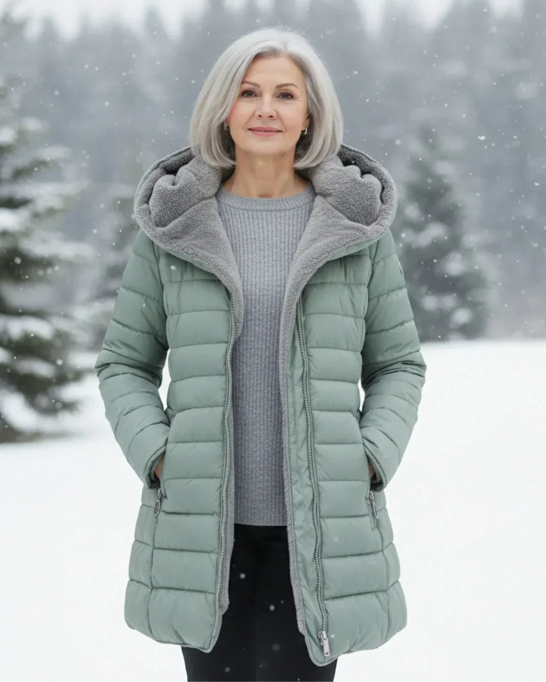 Padded Winter Jacket with Hood | Warm, Stylish – Outdoor, Casual Wear