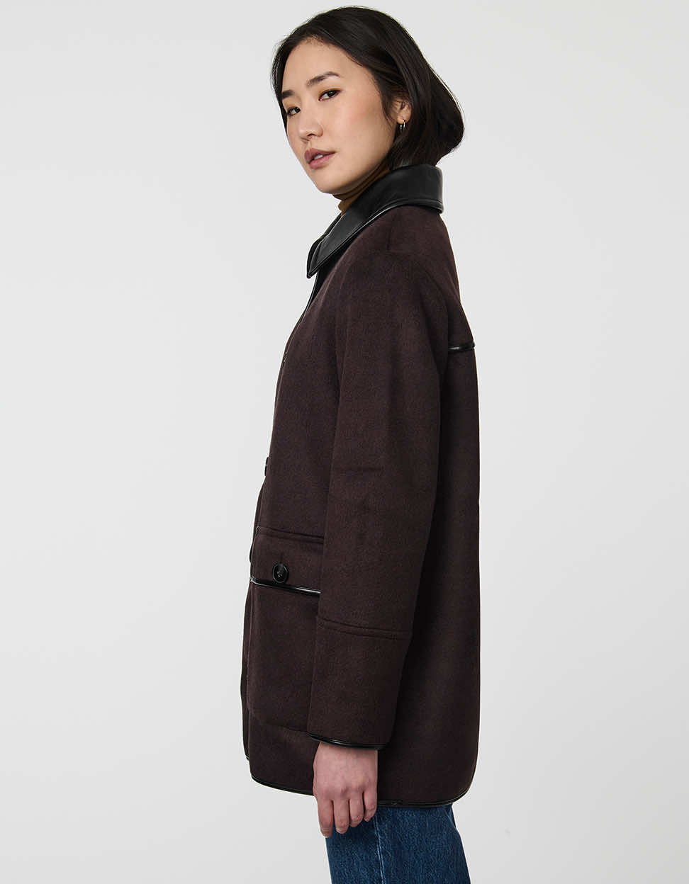 Utility Coat with Pockets – Casual Wear, Cold Weather