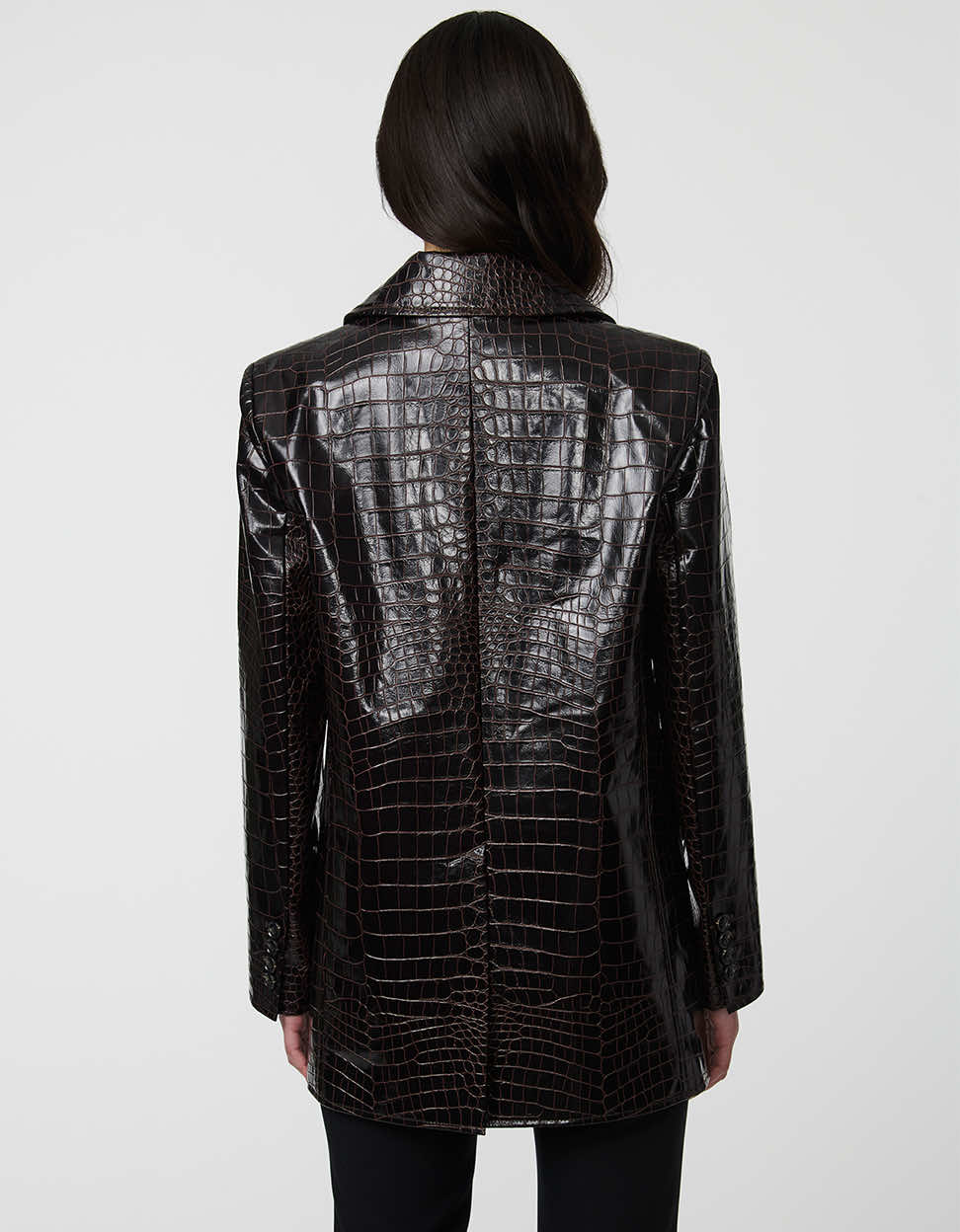 Croc Embossed Blazer – Office, Evening Wear