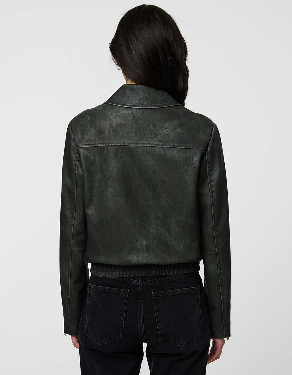 Faux Leather Bomber Jacket – Casual Wear, Everyday Style