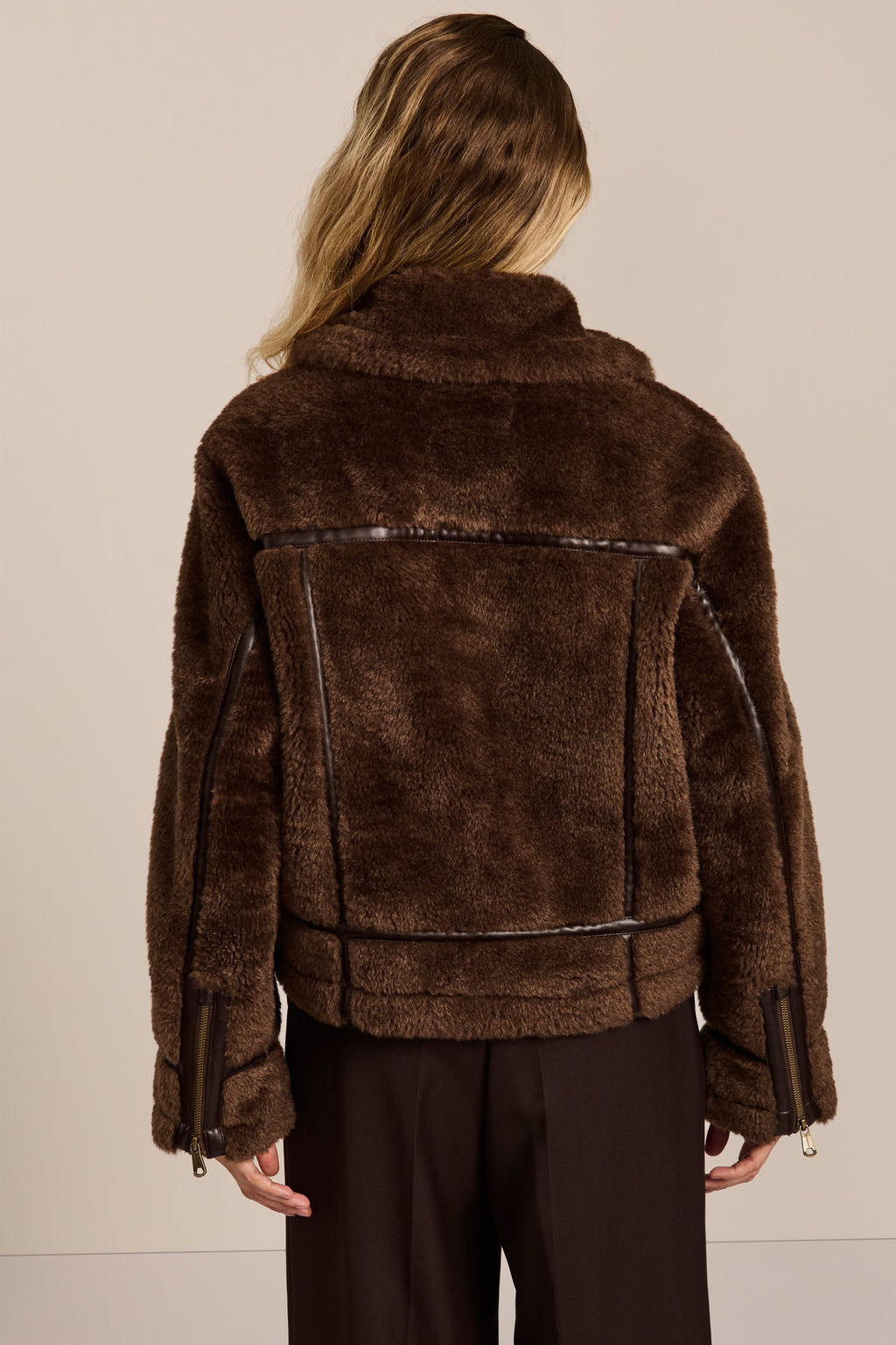 Faux Shearling Utility Jacket – Casual Wear, Layering Essential