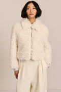 Curly Faux Fur Jacket – Women’s, Cosy, Casual, Everyday Wear, Winter Fashion
