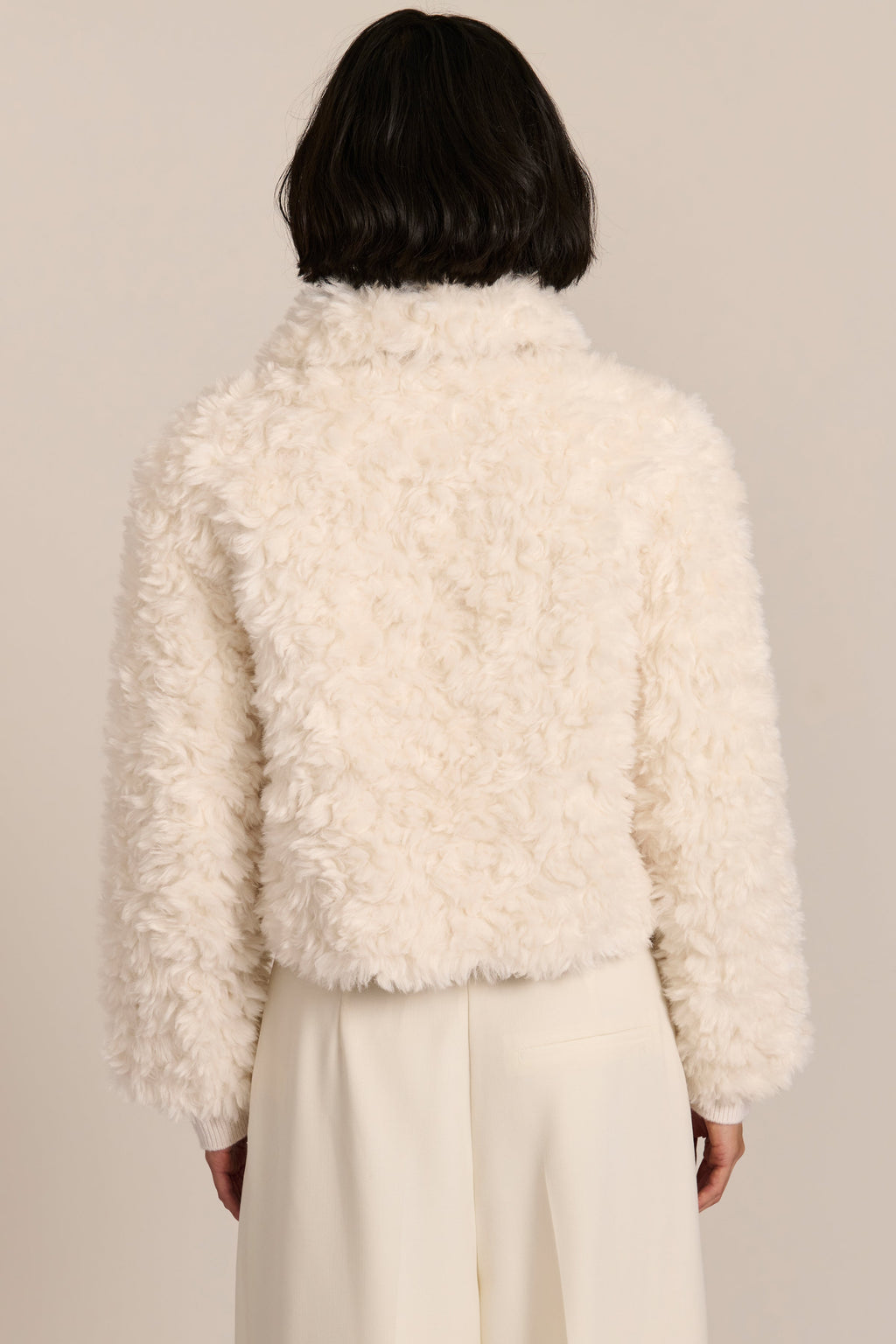 Curly Faux Fur Jacket – Women’s, Cosy, Casual, Everyday Wear, Winter Fashion
