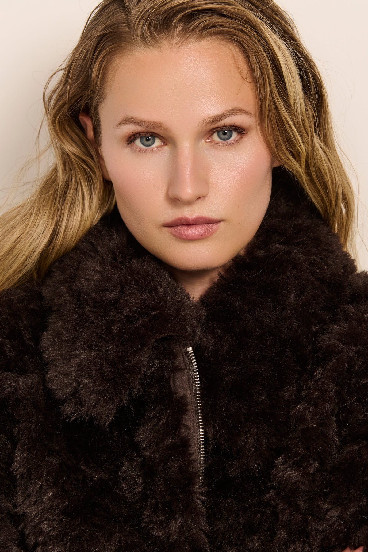Curly Faux Fur Jacket – Women's Casual Outerwear, Winter Layering