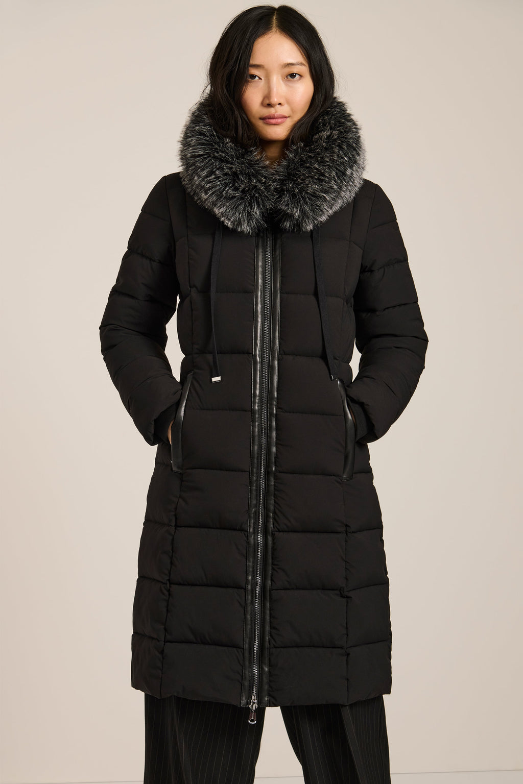Hooded Faux Fur Puffer Coat – Winter Warmth, Stylish Layering
