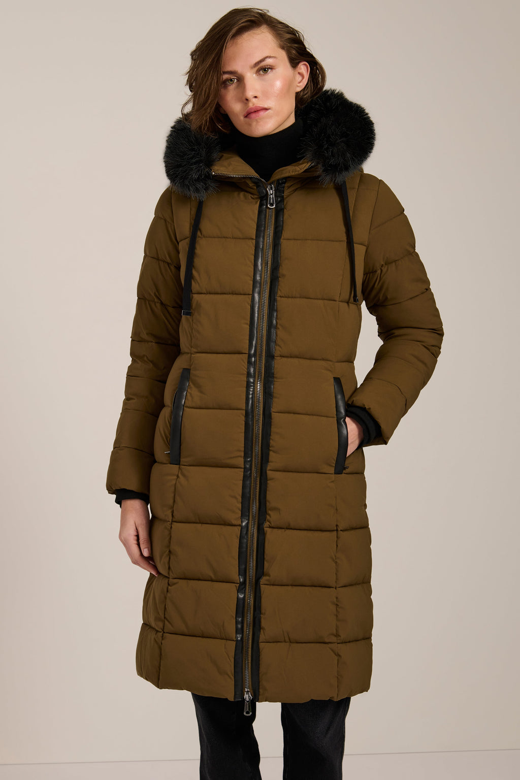 Hooded Faux Fur Puffer Coat – Winter Warmth, Everyday Style