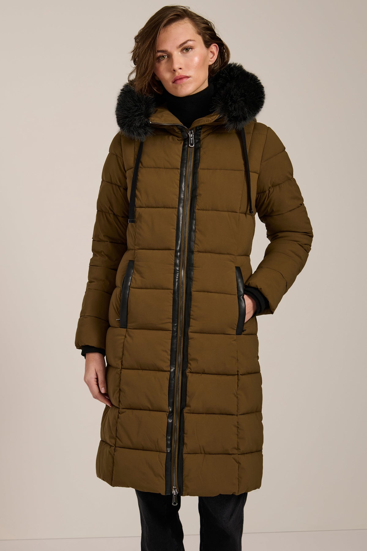 Hooded Faux Fur Puffer Coat – Winter Warmth, Everyday Style