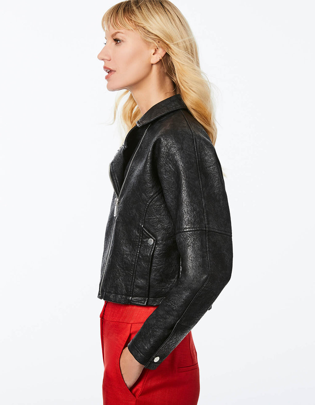 Vegan Leather Biker Jacket – Casual Wear, Everyday Style