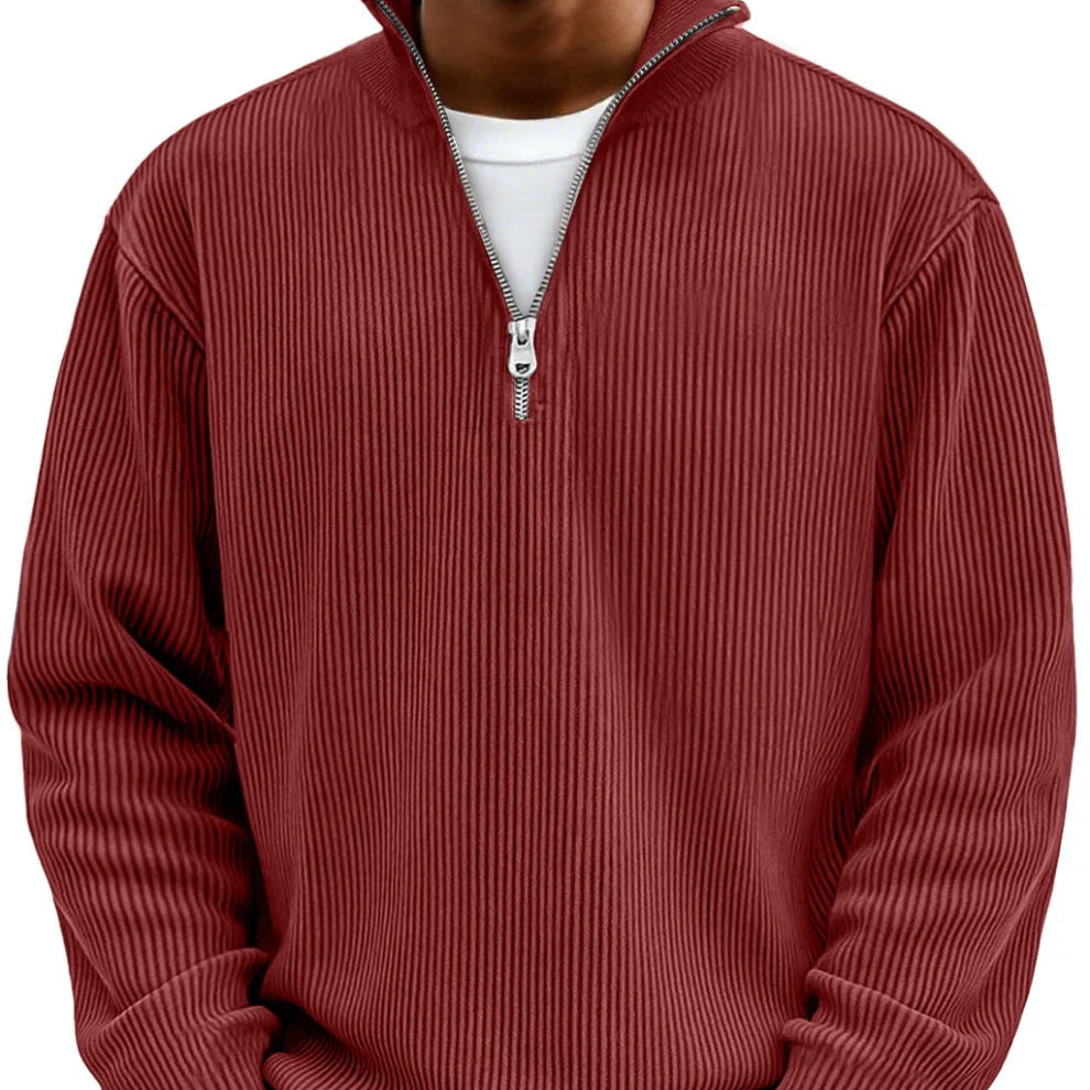 High Neck Zipper Jumper in Soft Fabric – Casual Wear, Everyday Style