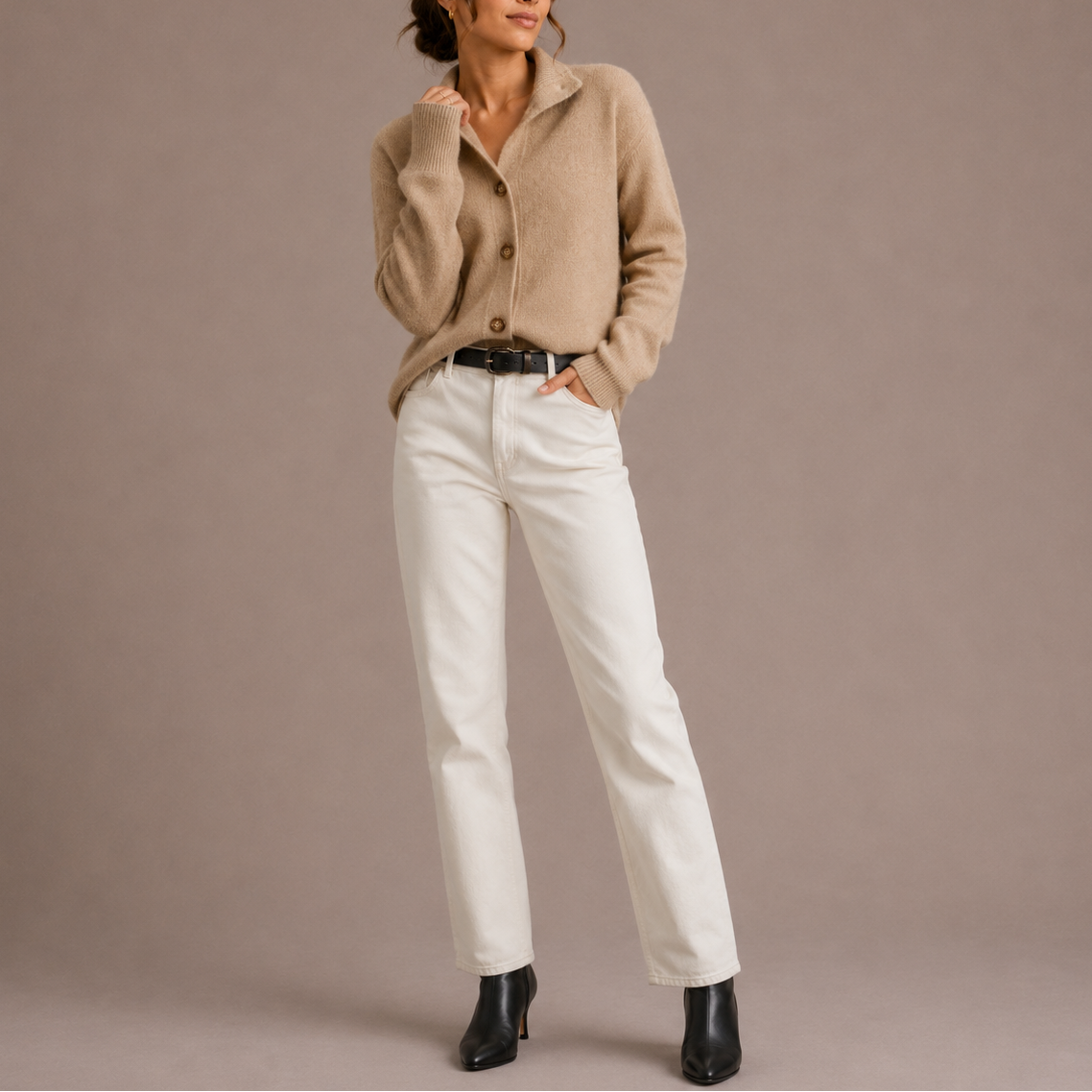 Women's Knit Cardigan – Soft Button-Up Sweater, Casual, Everyday Wear