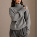 Women’s Oversized Turtleneck Sweater – Soft Knit Jumper, Casual Wear, Winter Style