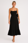 Square-Neck Midi Dress – Square Neck, Occasion Gown for Weddings & Events