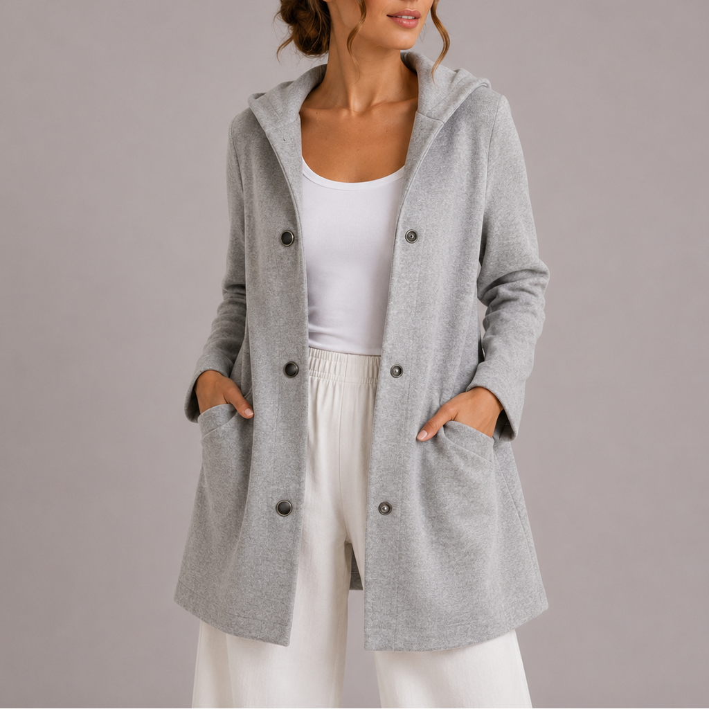 Women's Casual Hooded Jacket with Pockets – Everyday Wear, Relaxed Style