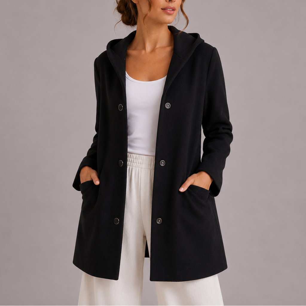 Women's Casual Hooded Jacket with Pockets – Everyday Wear, Relaxed Style
