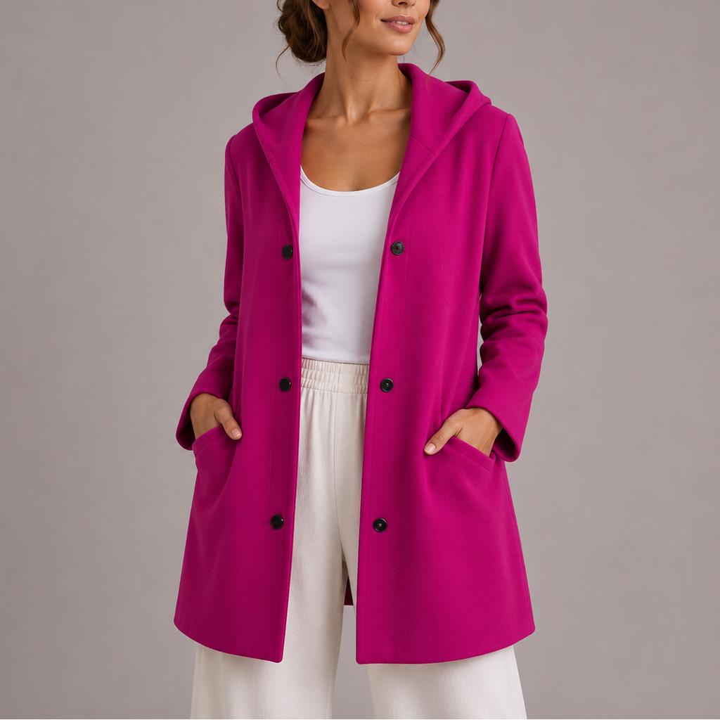 Women's Casual Hooded Jacket with Pockets – Everyday Wear, Relaxed Style