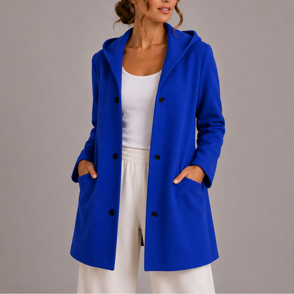 Women's Casual Hooded Jacket with Pockets – Everyday Wear, Relaxed Style
