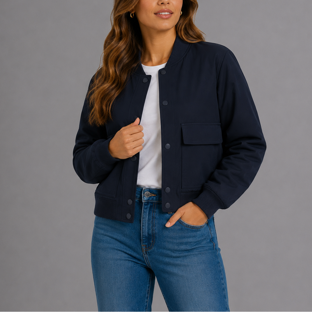 Casual Bomber Jacket Women – Lightweight, Everyday Style – Casual Wear, Layering