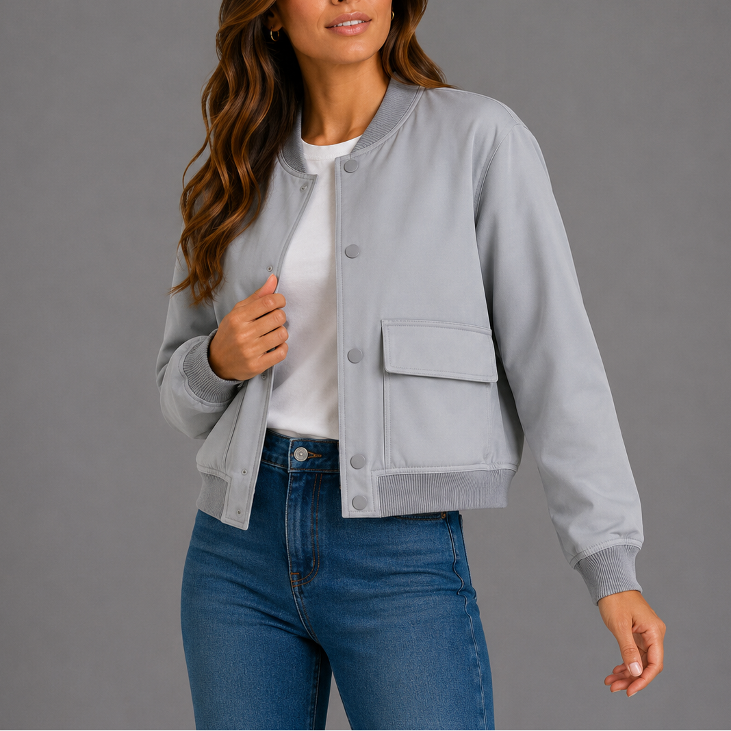 Casual Bomber Jacket Women – Lightweight, Everyday Style – Casual Wear, Layering
