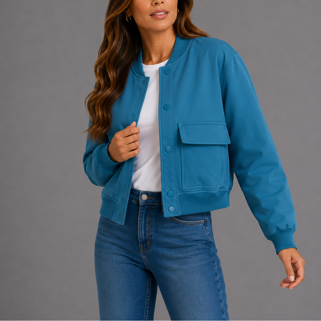 Casual Bomber Jacket Women – Lightweight, Everyday Style – Casual Wear, Layering
