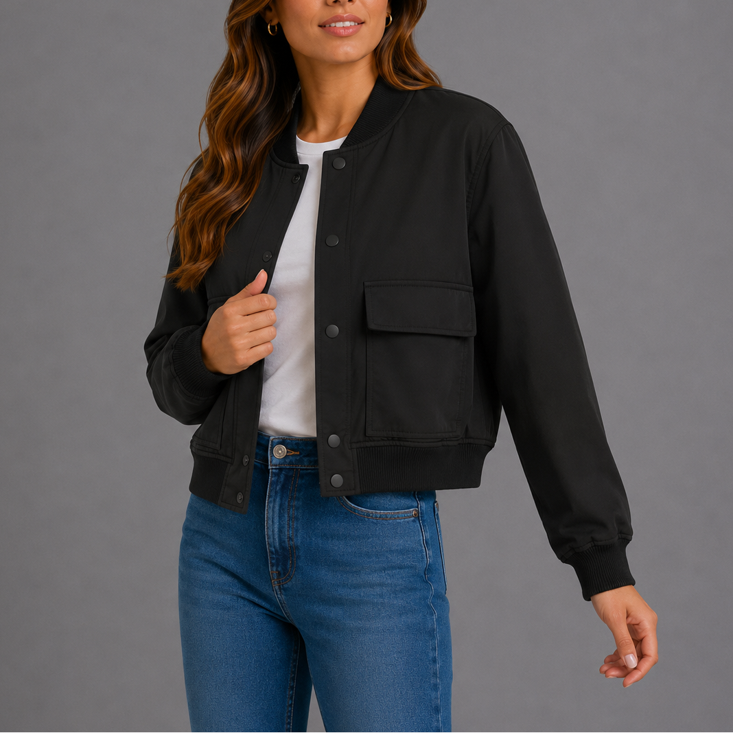 Casual Bomber Jacket Women – Lightweight, Everyday Style – Casual Wear, Layering