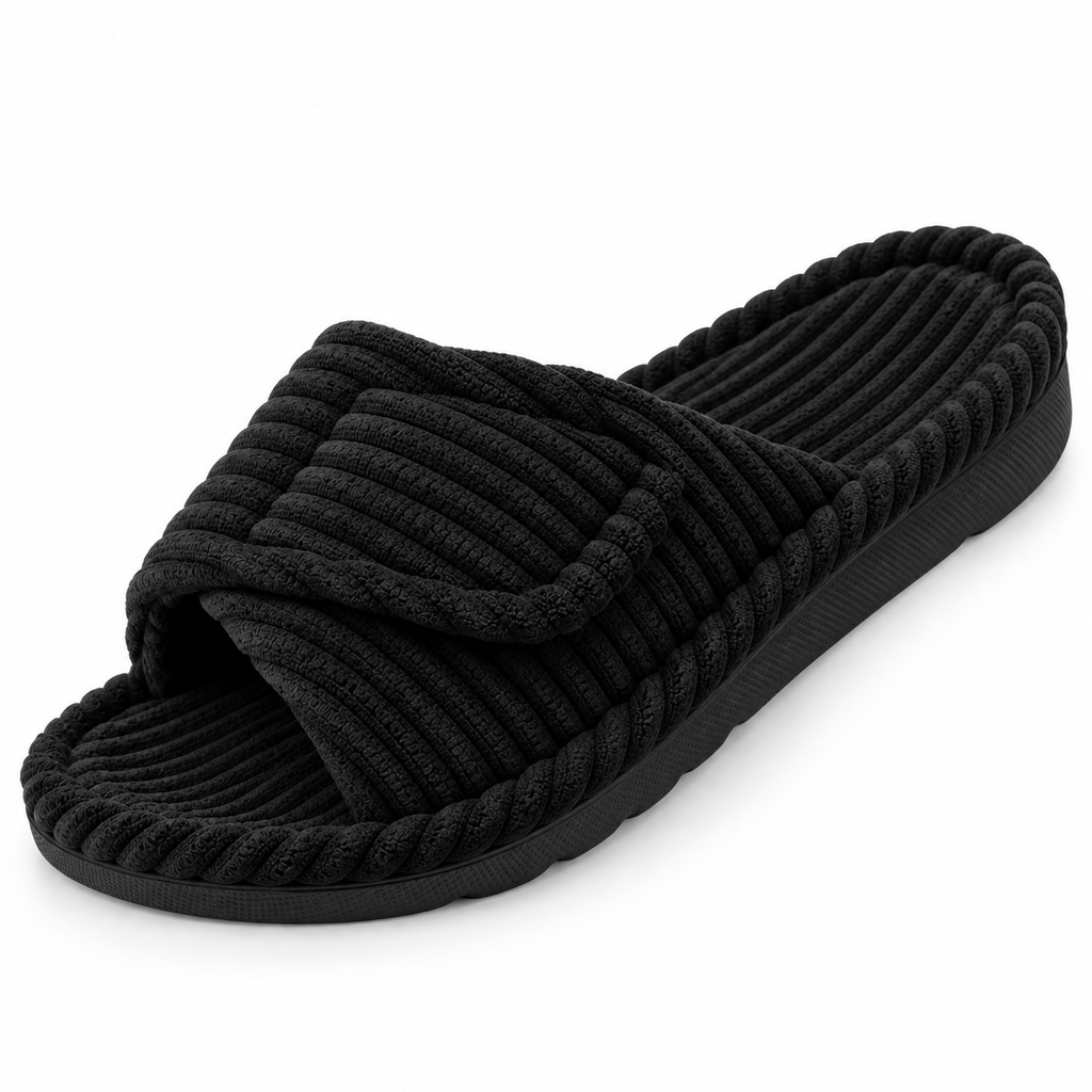 Women’s Corduroy Indoor Slippers – Orthopaedic Comfort, Home Relaxation