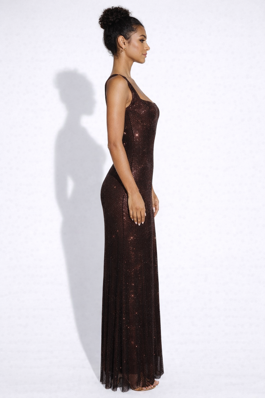 Square-Neck Maxi Dress – Square Neck, Occasion Gown for Weddings & Events