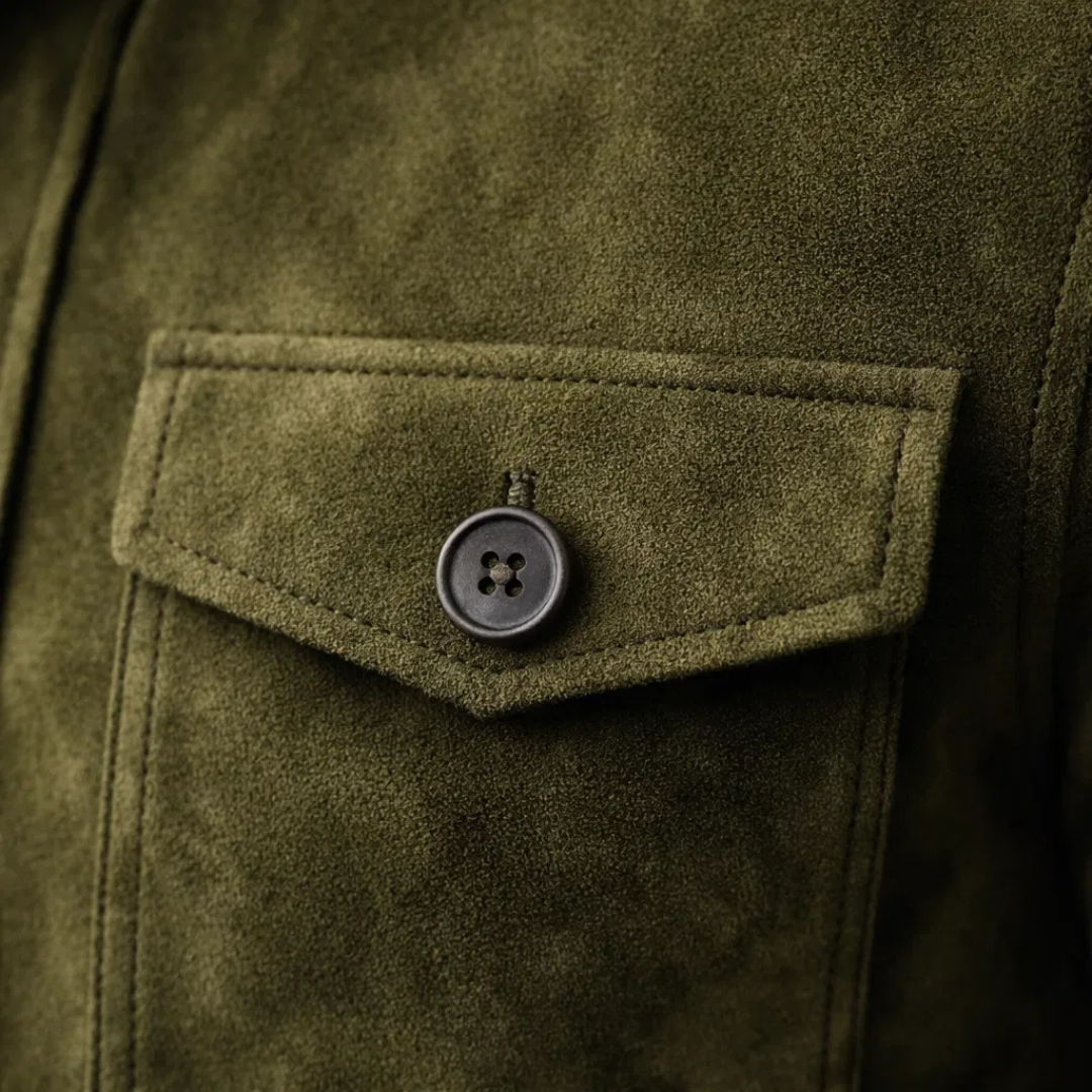 Classic Suede Pocket Jacket – Casual Wear, Everyday Style