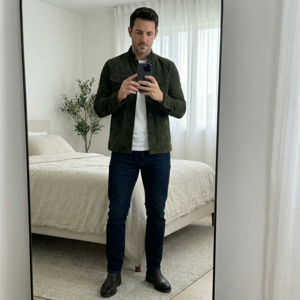 Classic Suede Pocket Jacket – Casual Wear, Everyday Style