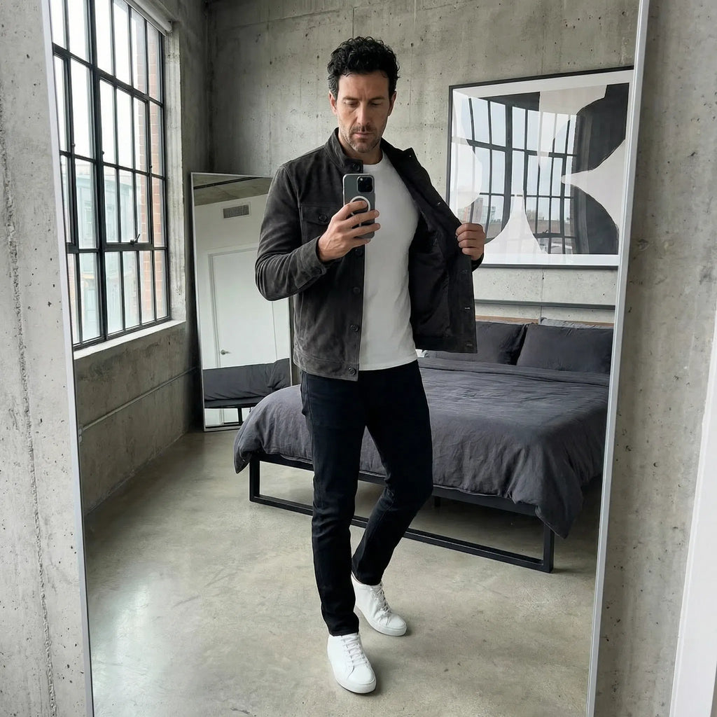 Classic Suede Pocket Jacket – Casual Wear, Everyday Style
