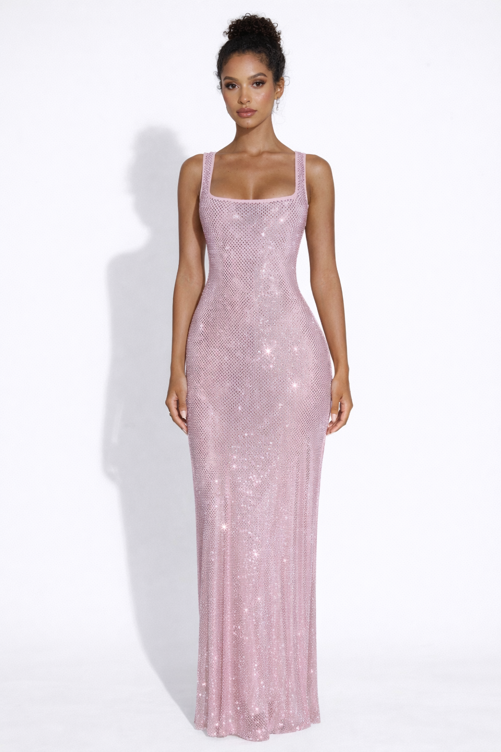 Square-Neck Maxi Dress – Square Neck, Occasion Gown for Weddings & Events
