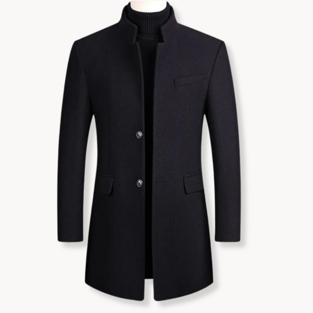 Wool Cashmere Overcoat – Stylish, Warm, Men's Winter Coat – Office, Casual Wear