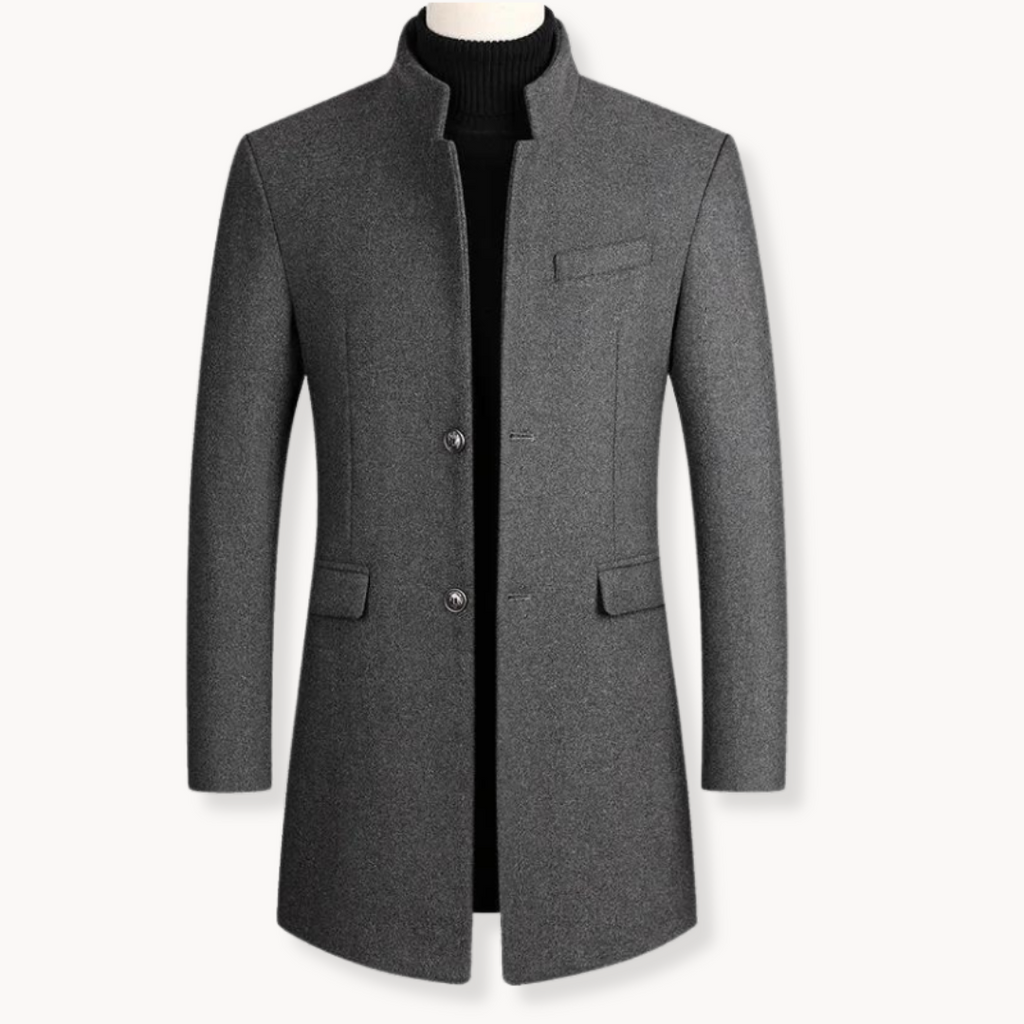 Wool Cashmere Overcoat – Stylish, Warm, Men's Winter Coat – Office, Casual Wear