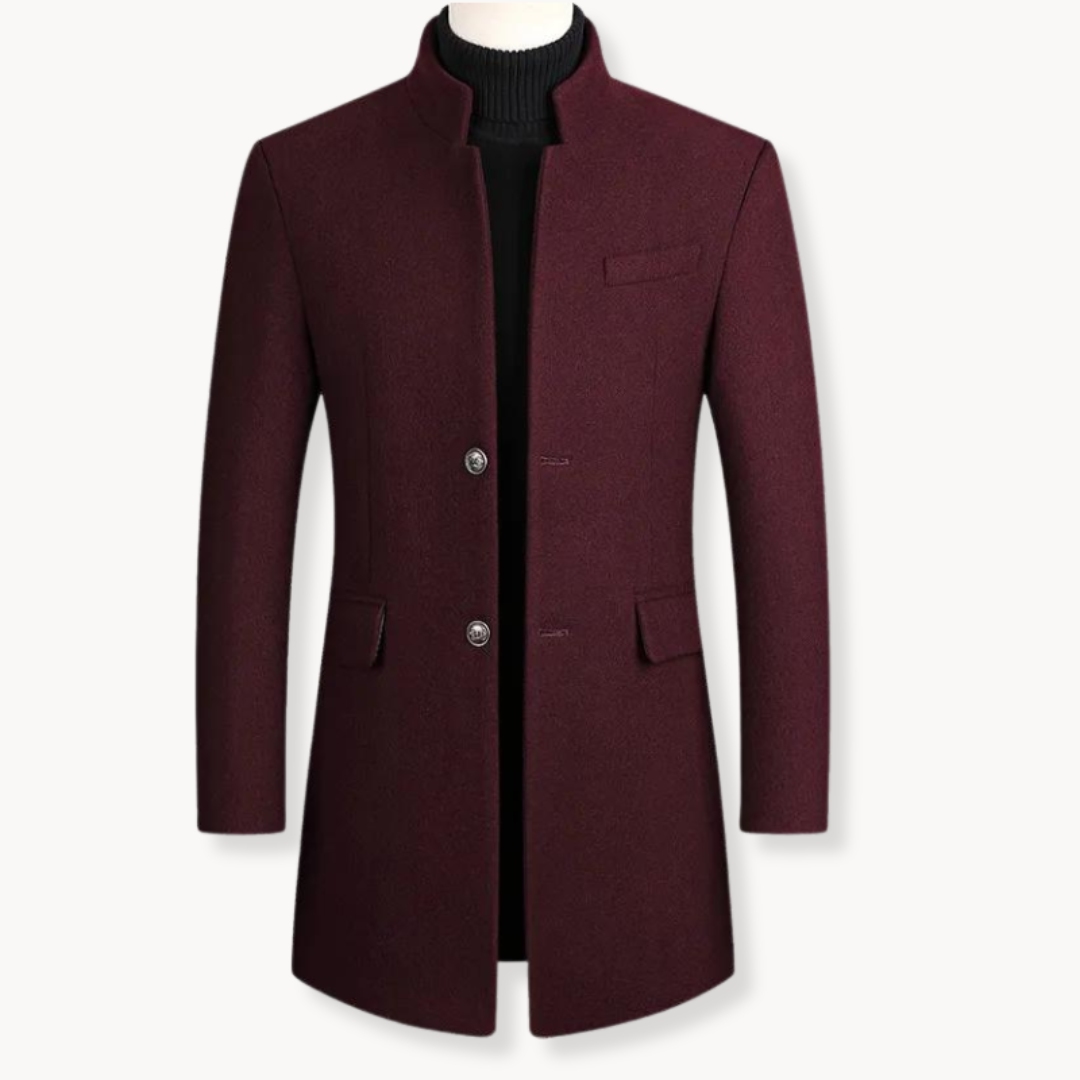 Wool Cashmere Overcoat – Stylish, Warm, Men's Winter Coat – Office, Casual Wear