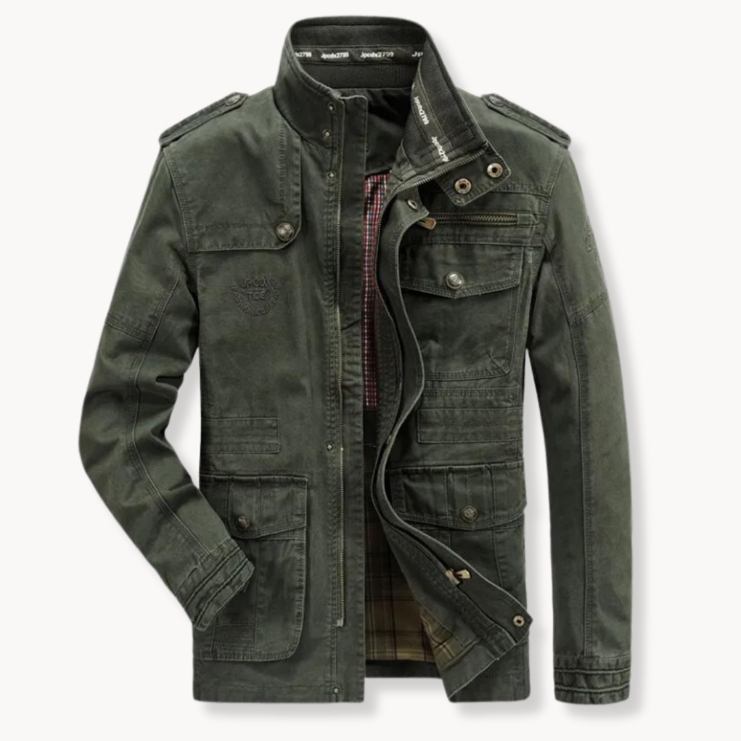 Rugged Explorer Cargo Jacket – Casual, Outdoor, Versatile Design