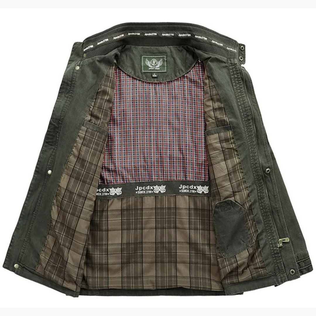 Rugged Explorer Cargo Jacket – Casual, Outdoor, Versatile Design